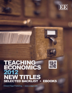 teaching economics 2012 new titles