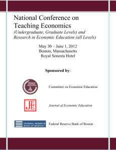 National Conference on Teaching Economics