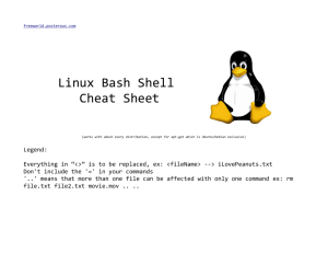 Linux Bash Shell Cheat Sheet