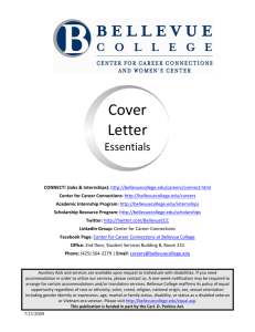 Cover Letter - Bellevue College
