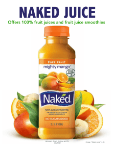 Naked Juice Creative Brief