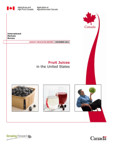 Fruit Juices in the United States