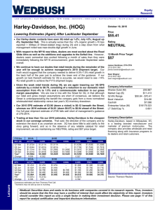 Harley-Davidson, Inc. (HOG)