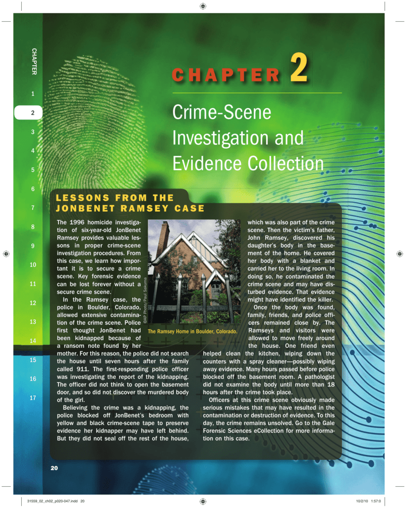 Forensic Science Chapter 2 Crime Scene Review Worksheet Answers