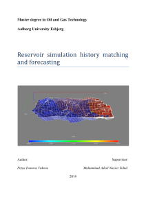 Reservoir simulation history matching and forecasting