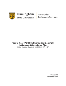 Peer-to-Peer (P2P) File Sharing and Copyright Infringement