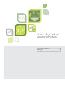 Biotechnology Explorer™ Educational Products