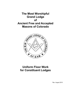 Uniform Floor Work - Grand Lodge of Colorado