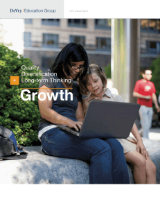 Growth - DeVry Education Group