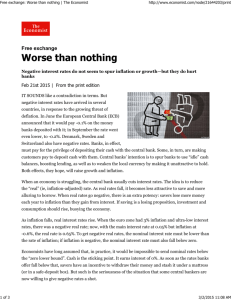 Free exchange: Worse than nothing | The Economist