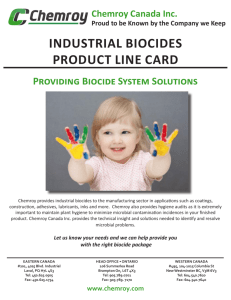 Biocides Line Card