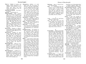 Hawaiian-English Glossary of Hawaiian gods 384 385