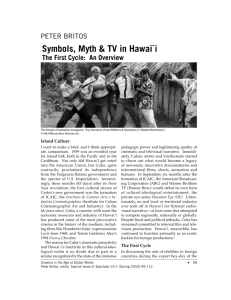 Symbols, Myth & TV in Hawai`i - USC Cinematic Arts