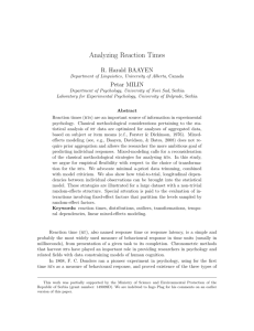 Analyzing Reaction Times