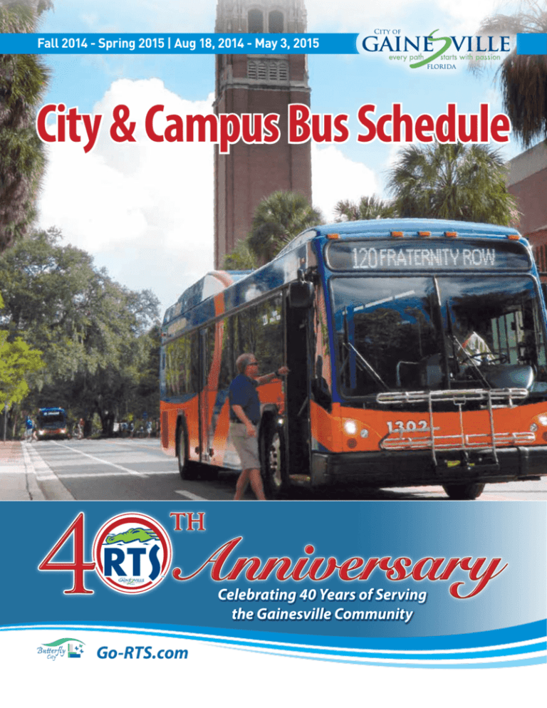 City & Campus Bus Schedule GoRTS