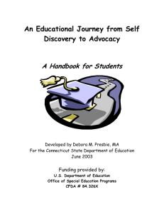 An Educational Journey from Self-Discovery to