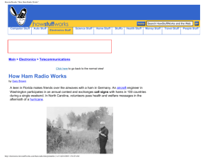 Howstuffworks "How Ham Radio Works"