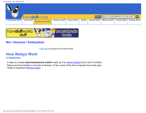 Howstuffworks "How Relays Work"