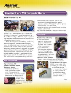 Spotlight on: MS Kennedy Corp.