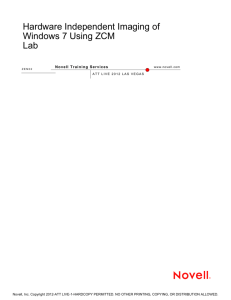 ZEN02-Hardware Independent Imaging of Windows 7 Using