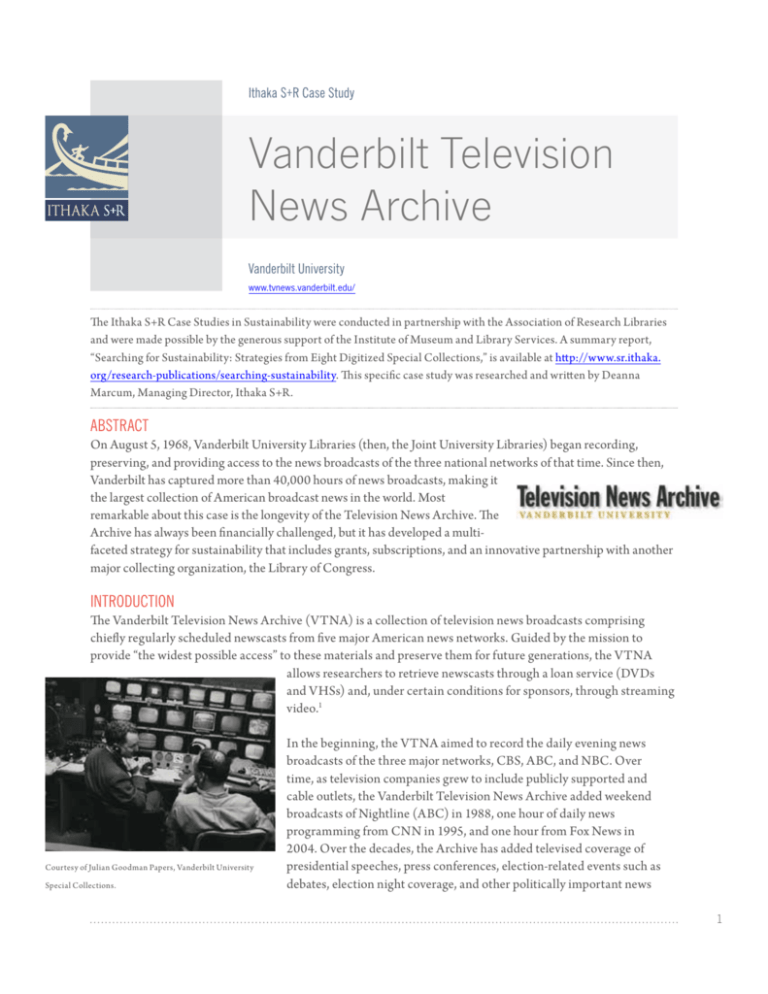 Vanderbilt Television News Archive, Vanderbilt University