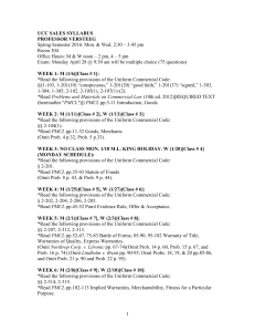 UCC SALES ASSIGNMENTS