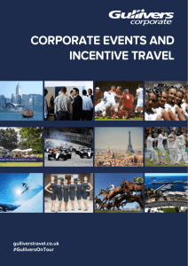 CORPORATE EVENTS AND INCENTIVE TRAVEL