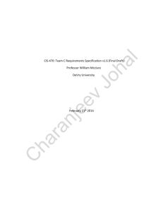 CIS 470 Project Plan - Charanjeev Johal (CJ)