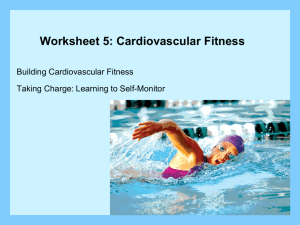 Worksheet 5: Cardiovascular Fitness