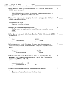 Quiz 3 January 21, 2015