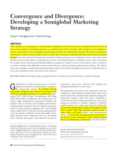 Convergence and Divergence: Developing a Semiglobal Marketing