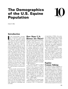 The Demographics of the US Equine Population