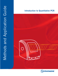 Introduction to Quantitative PCR: methods and applications