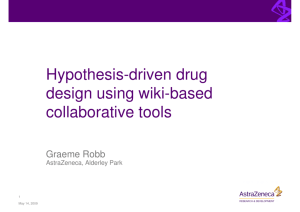 Hypothesis-driven drug design using wiki
