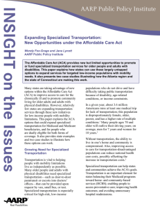 Expanding Specialized Transportation: New Opportunities