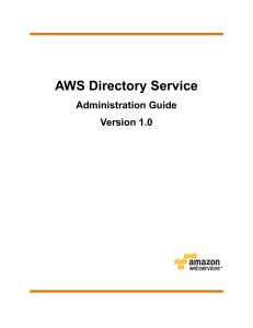 AWS Directory Service Administration Guide