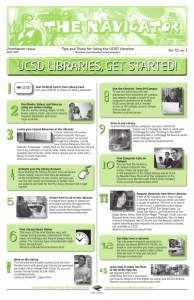 UCSD librarieS, Get StarteD!