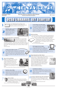 ucsd libraries, get started!