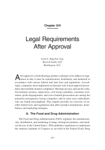 Legal Requirements After Approval