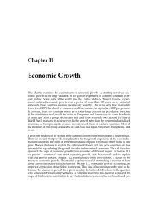 Chapter 11 Economic Growth