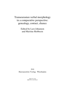 Transeurasian verbal morphology in a