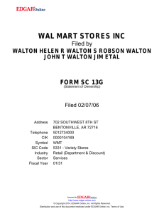 wal mart stores inc