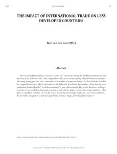 the impact of international trade on less developed countries