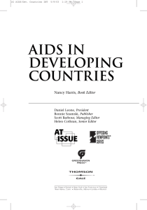 AIDS IN DEVELOPING COUNTRIES