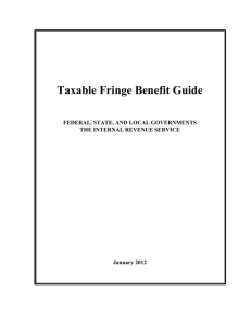 Taxable Fringe Benefit Guide