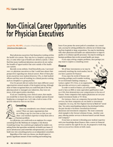 Non-Clinical Career Opportunities for Physician