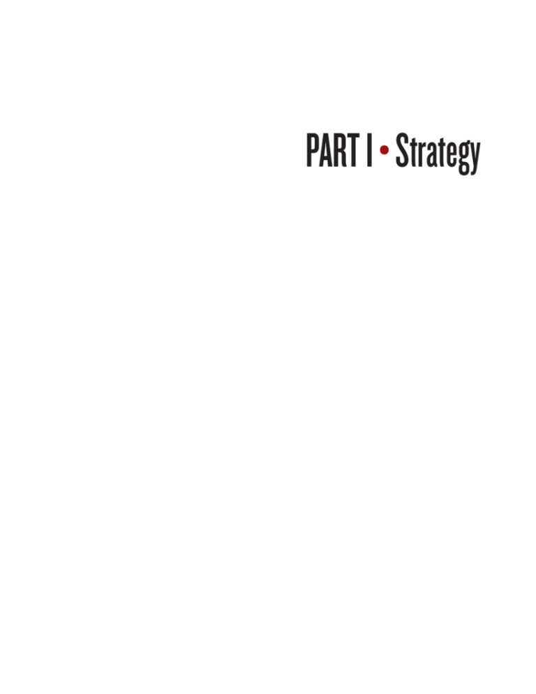 PART I •Strategy - Advertising Educational Foundation