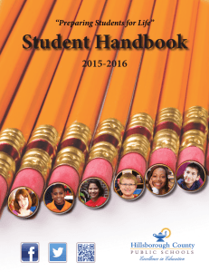 Student Handbook - Hillsborough County Public Schools
