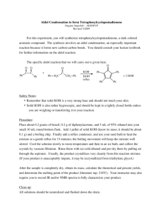 Synthesis of Tetraphenylcyclopentadienone