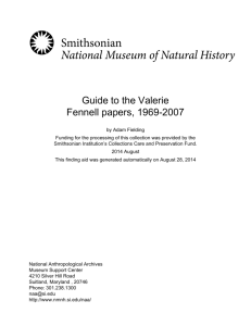 Guide to the Valerie Fennell papers, 1969-2007